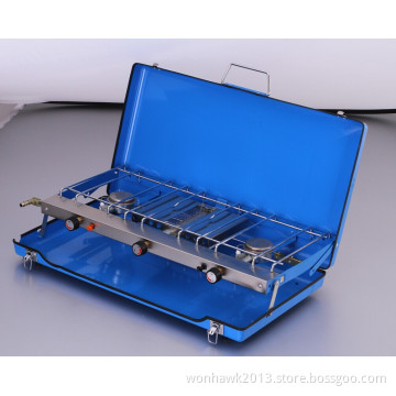 Three Burners Portable Folding Gas Grill